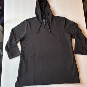 100% Cotton Oversized Black Junonia Hoodie With Two Pockets. Size 1X